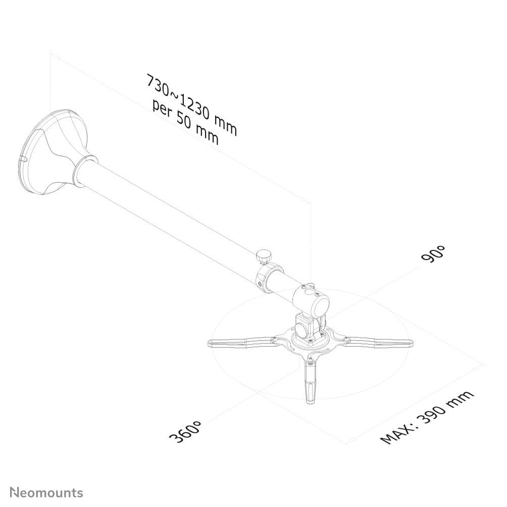 Neomounts projector wandsteun
